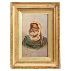 Orientalist Moorish Man Portrait, 19th Century