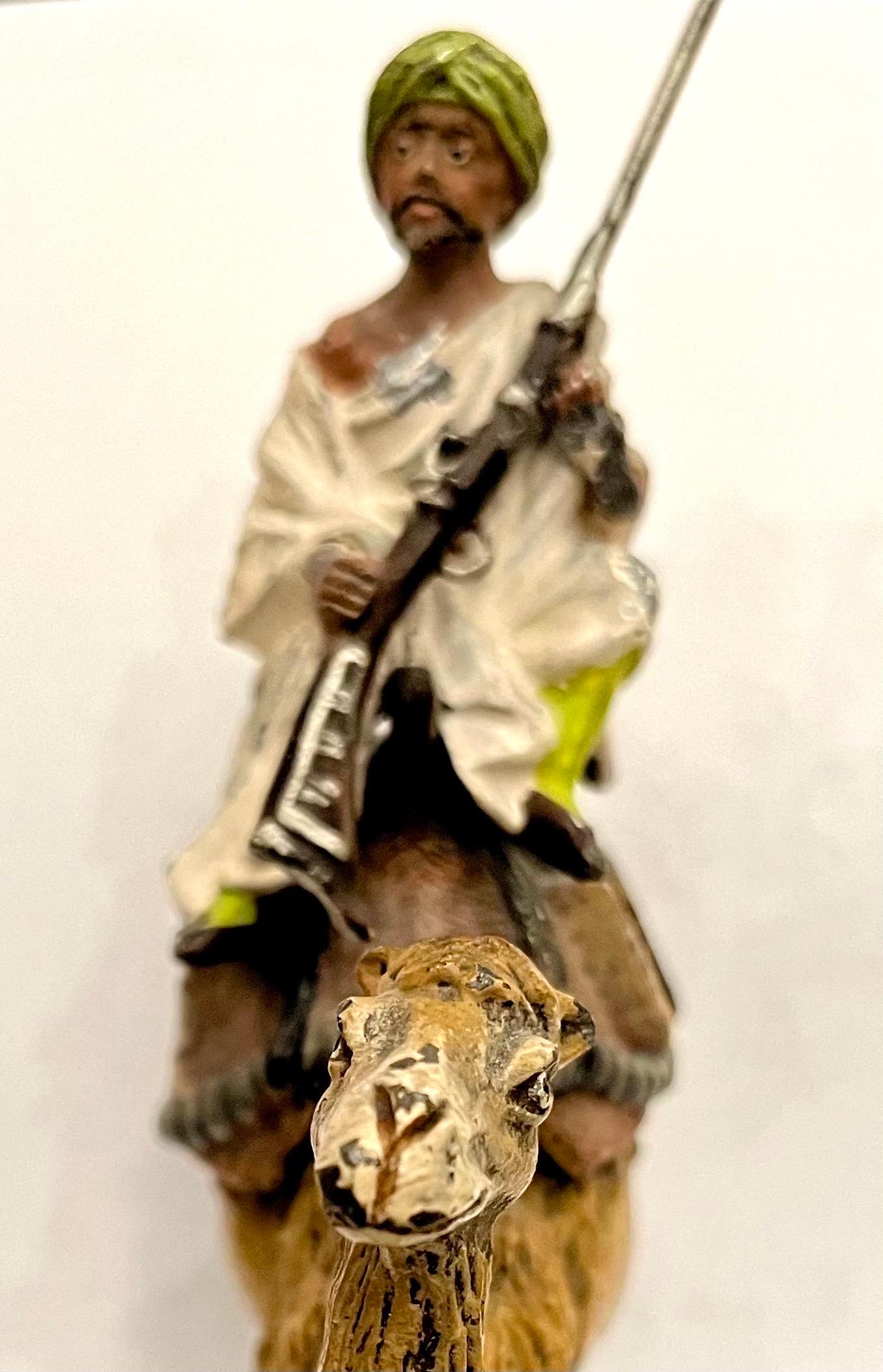 Plomb Nuremberg, fin du 19e siècle, sculpture arabe en plomb en vente