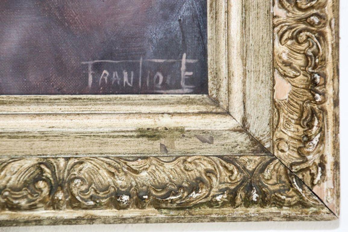 Orientalistisches Öl auf Leinwand Das Porträt eines jungen marokkanischen Mädchens im Angebot 7