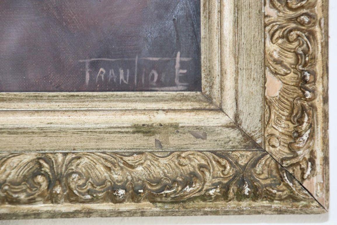 Orientalistisches Öl auf Leinwand Das Porträt eines jungen marokkanischen Mädchens im Angebot 8