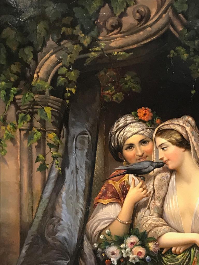 Painted Orientalist Oil Painting by Maler Pamer (1860-70)