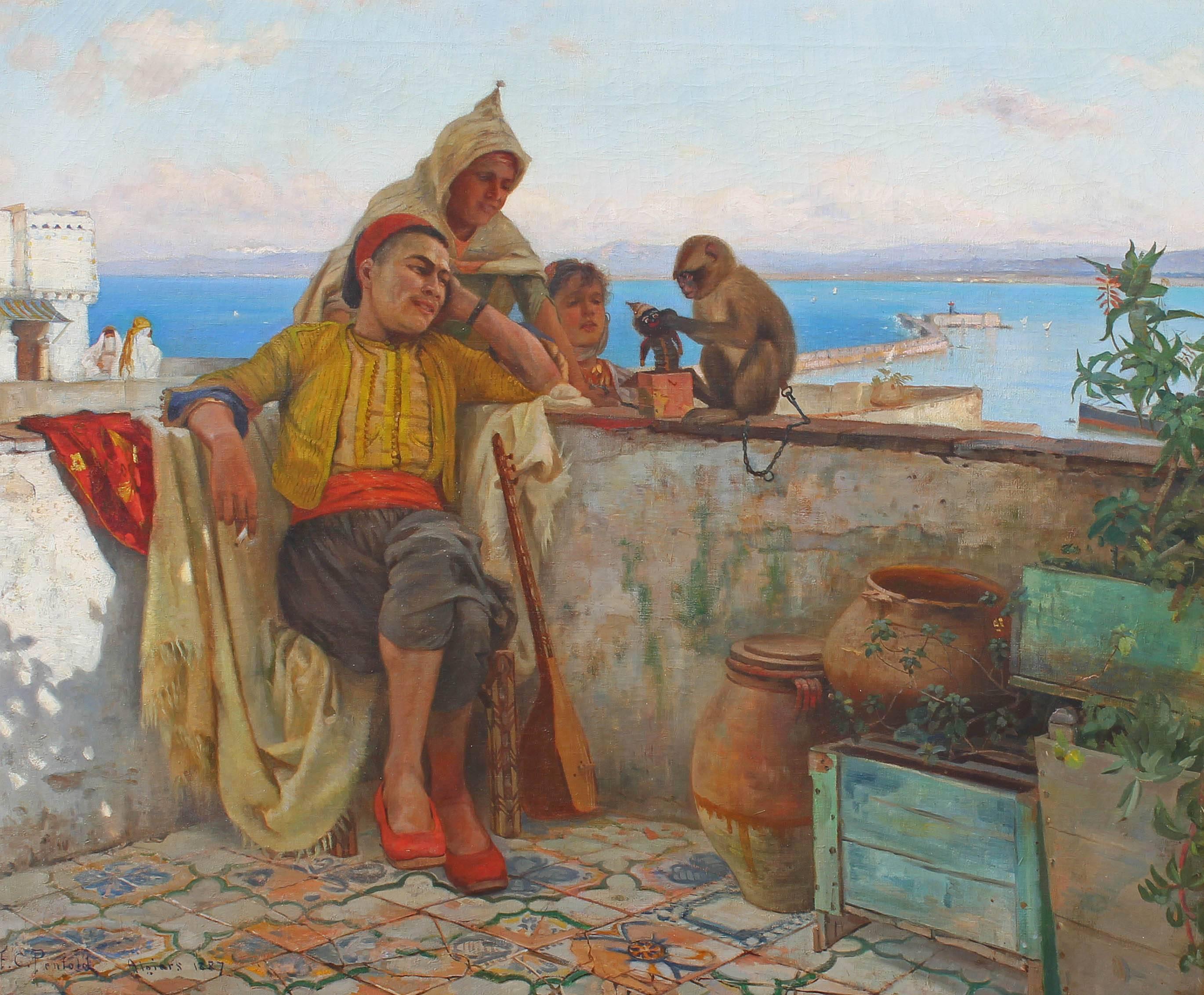 Algerian Orientalist Oil Painting