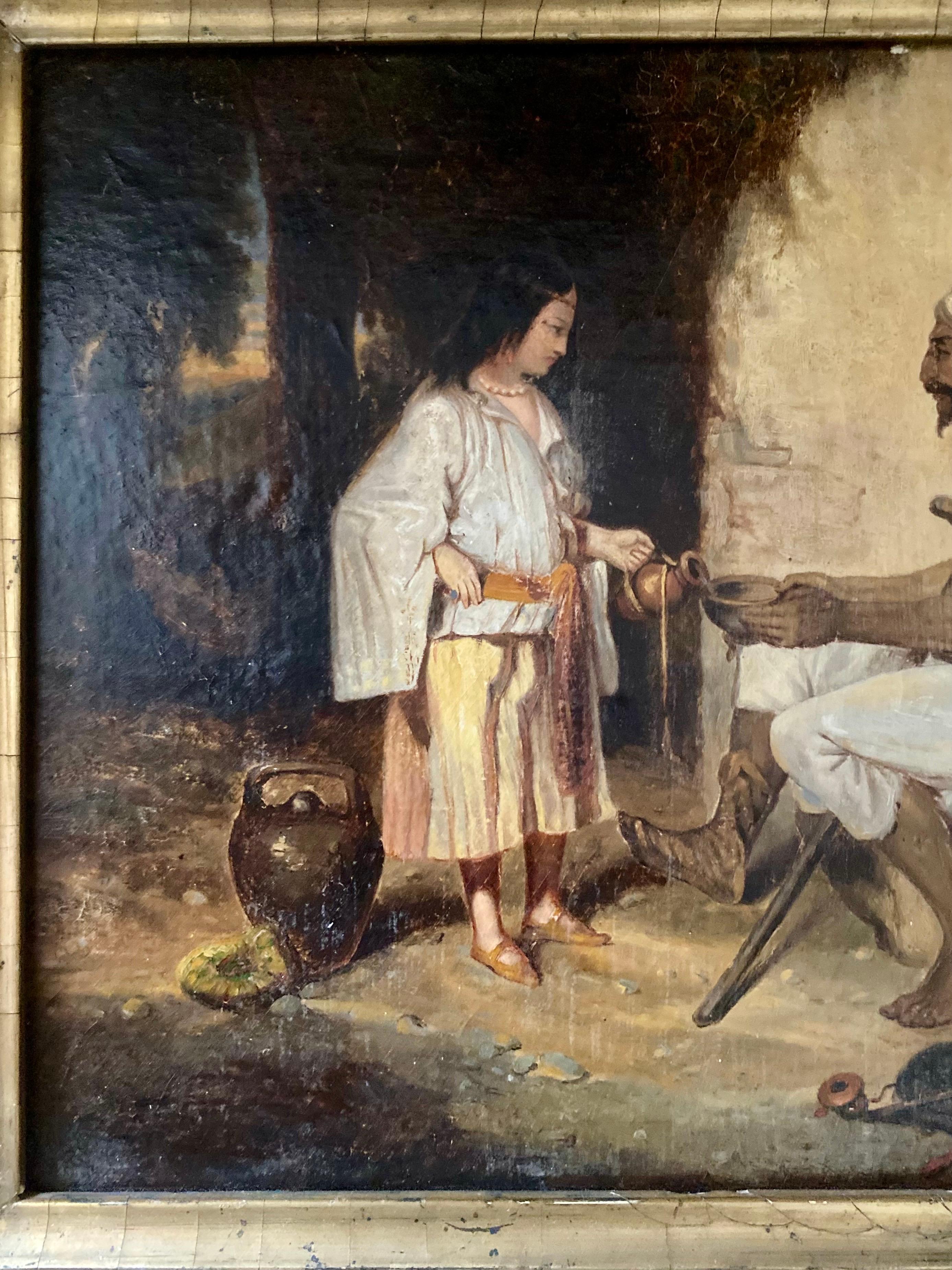 Orientalisches Gemälde von Francesco Gai - 19. Jahrhundert im Zustand „Gut“ im Angebot in Beuzevillette, FR