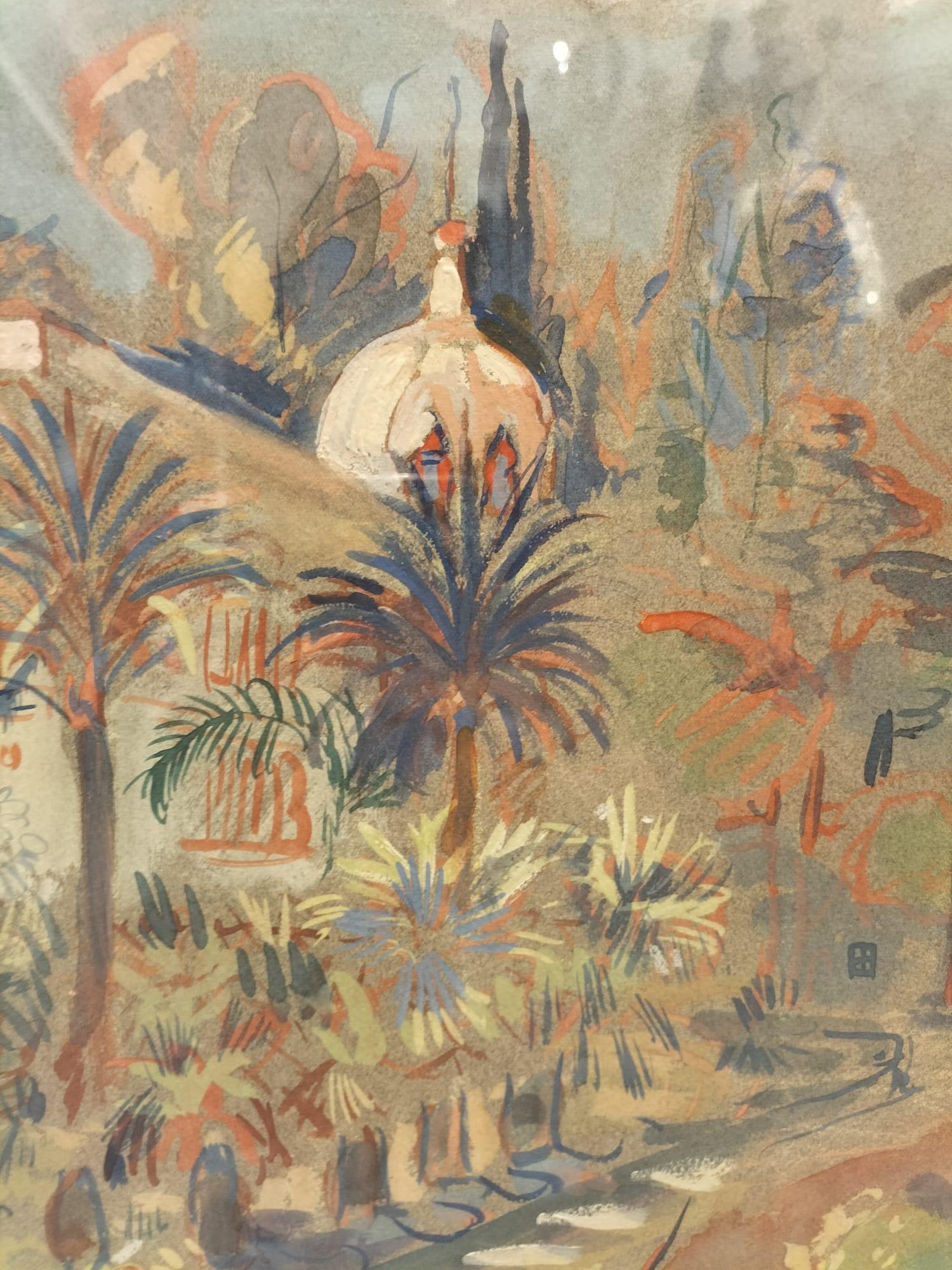 Pittura orientalista di Oscar Spielmann (1901-1973) In condizioni buone a NICE, FR