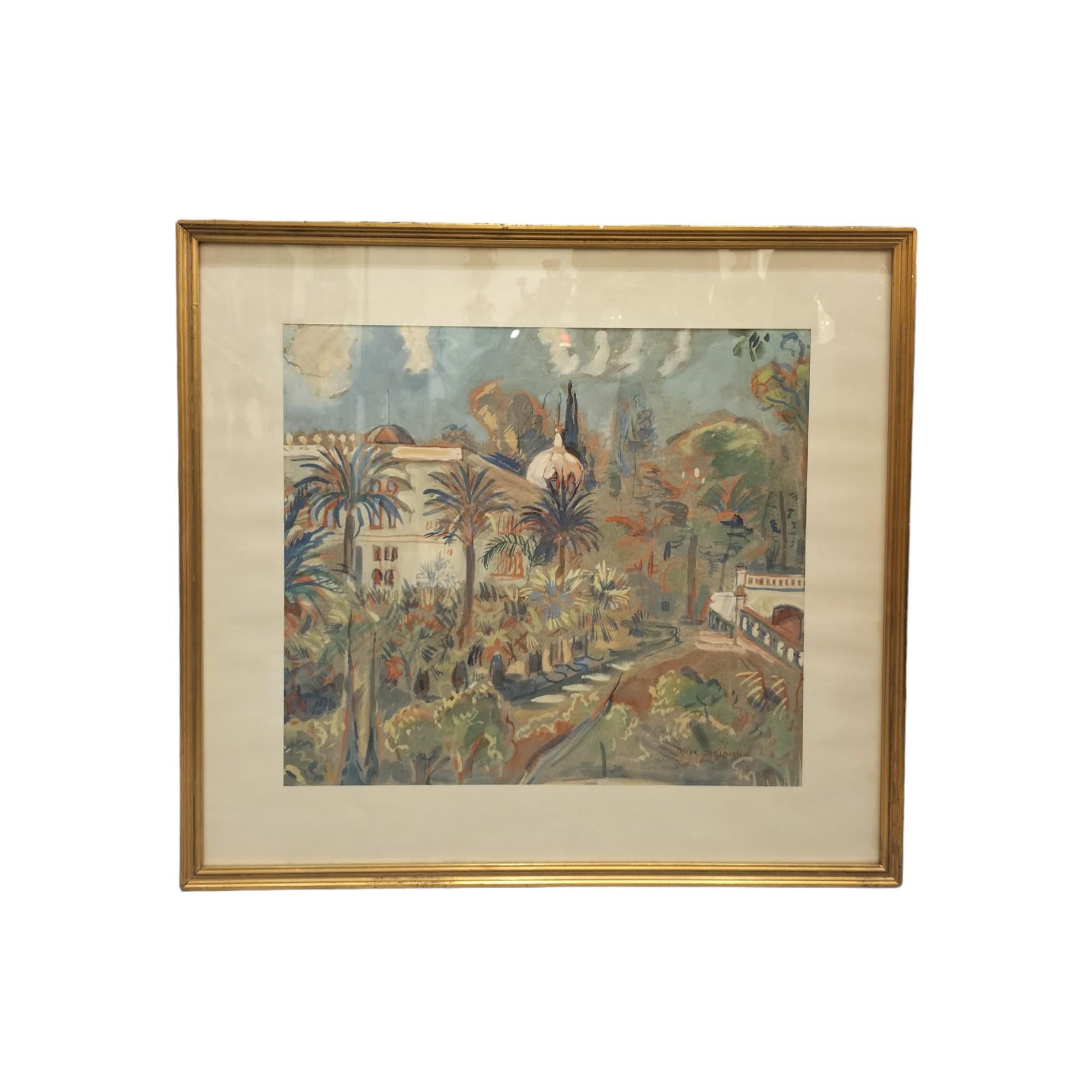 Pittura orientalista di Oscar Spielmann (1901-1973) 1