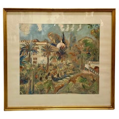 Pittura orientalista di Oscar Spielmann (1901-1973)