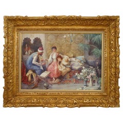 Orientalist Painting of Three Figures