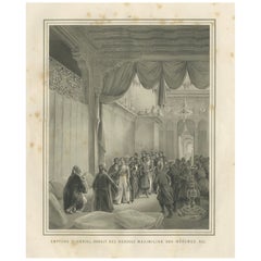 Orientalist Palace Reception, Duke Maximilian at Mehemed Ali Court, 1846