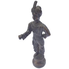 Orientalist Patinated Bronze Figure of a Turkish Young Man