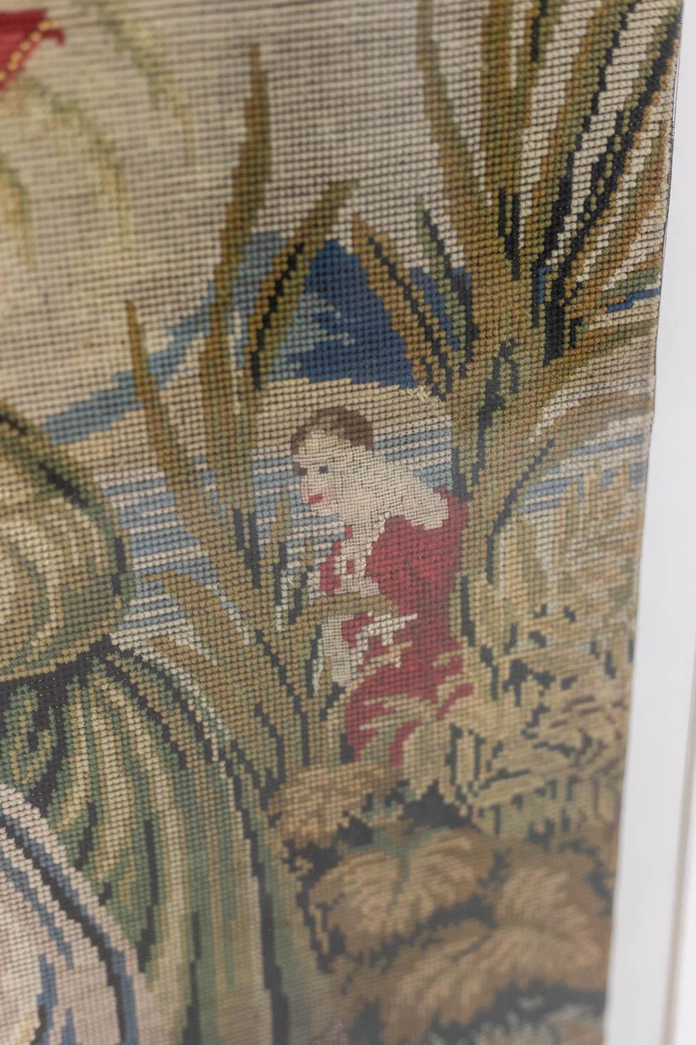 Orientalist style petit point tapestry. Circa 1880. For Sale 1
