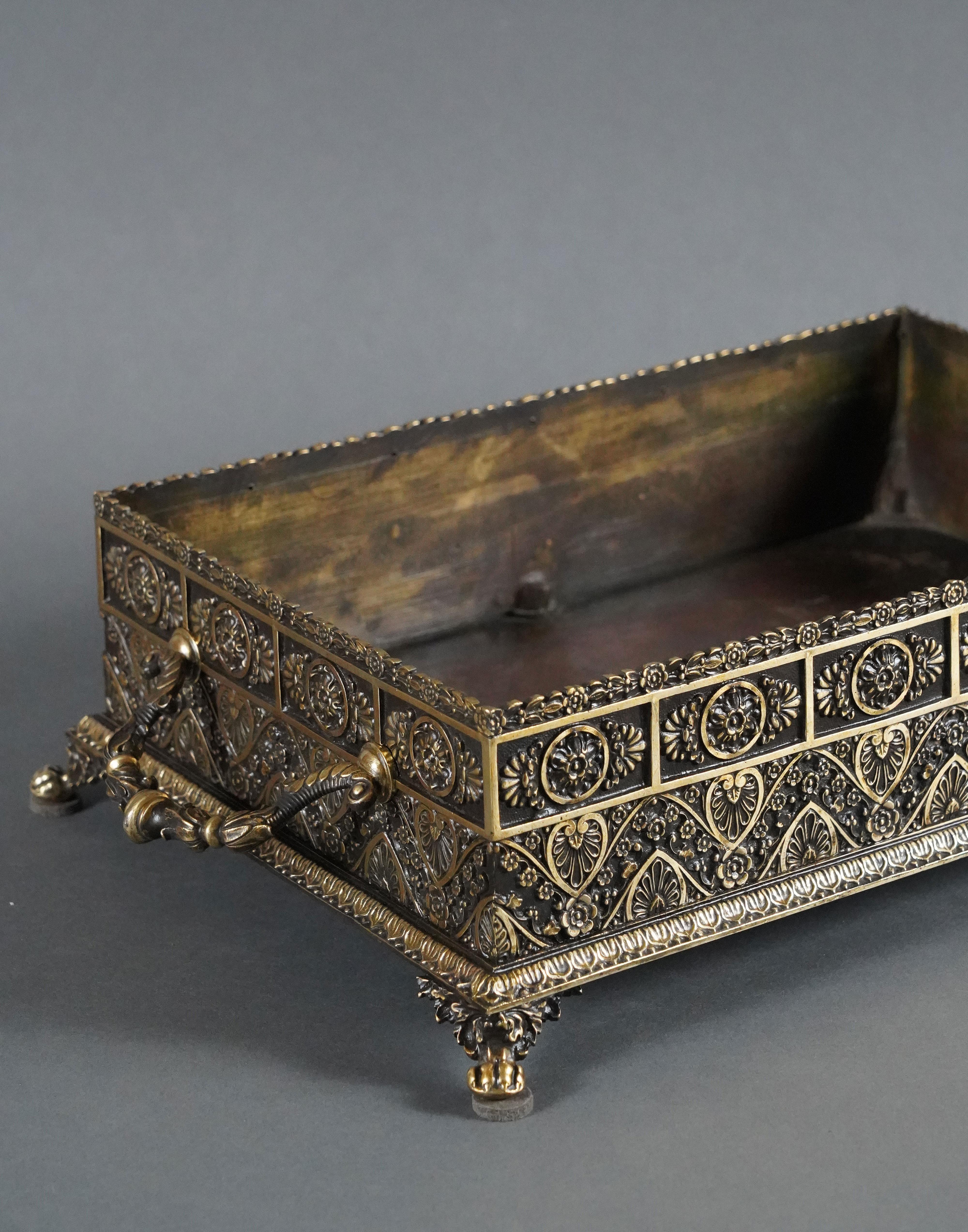 Gilt Orientalist Style Planter, France, Circa 1870 For Sale