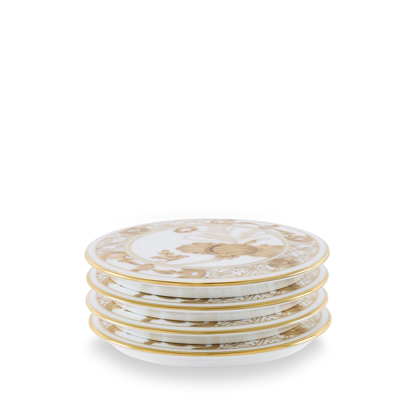 Oriente Italiano Aurum Juego De 4 Posavasos by GINORI 1735 Siglo XXI y contemporáneo en venta