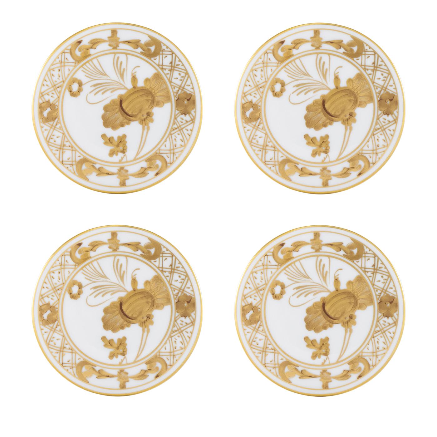 Oriente Italiano Aurum Juego De 4 Posavasos by GINORI 1735 en venta 2