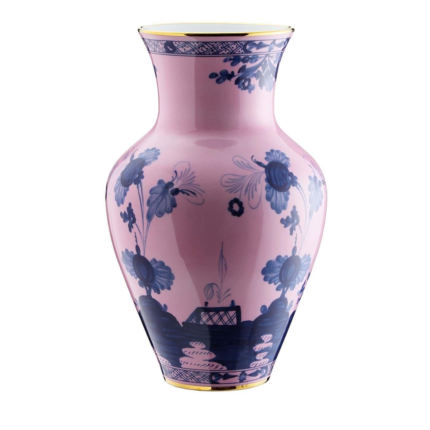 Oriente Italiano Azalea Ming Vase by GINORI 1735 In New Condition For Sale In Milan, IT