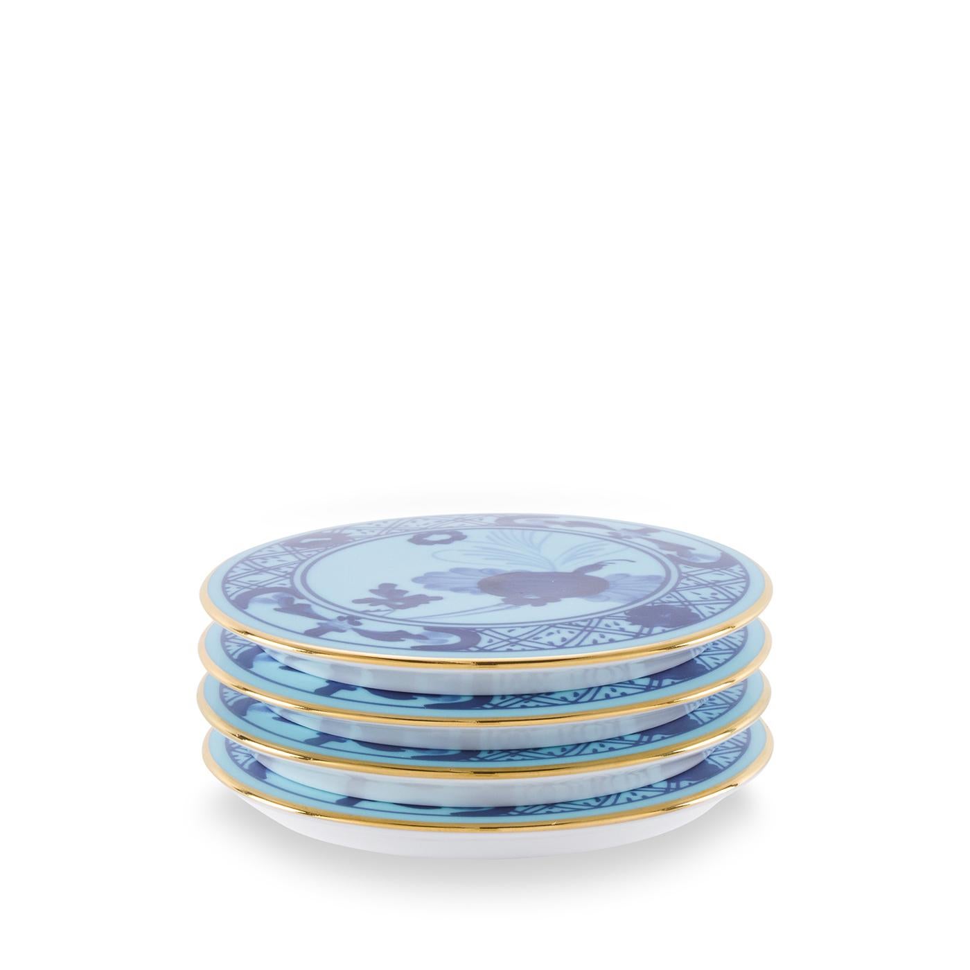 Contemporary Oriente Italiano Iris Set Of 4 Coasters For Sale