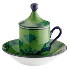 Oriente Italiano Malachite Set de 2 tasses à espresso et soucoupes