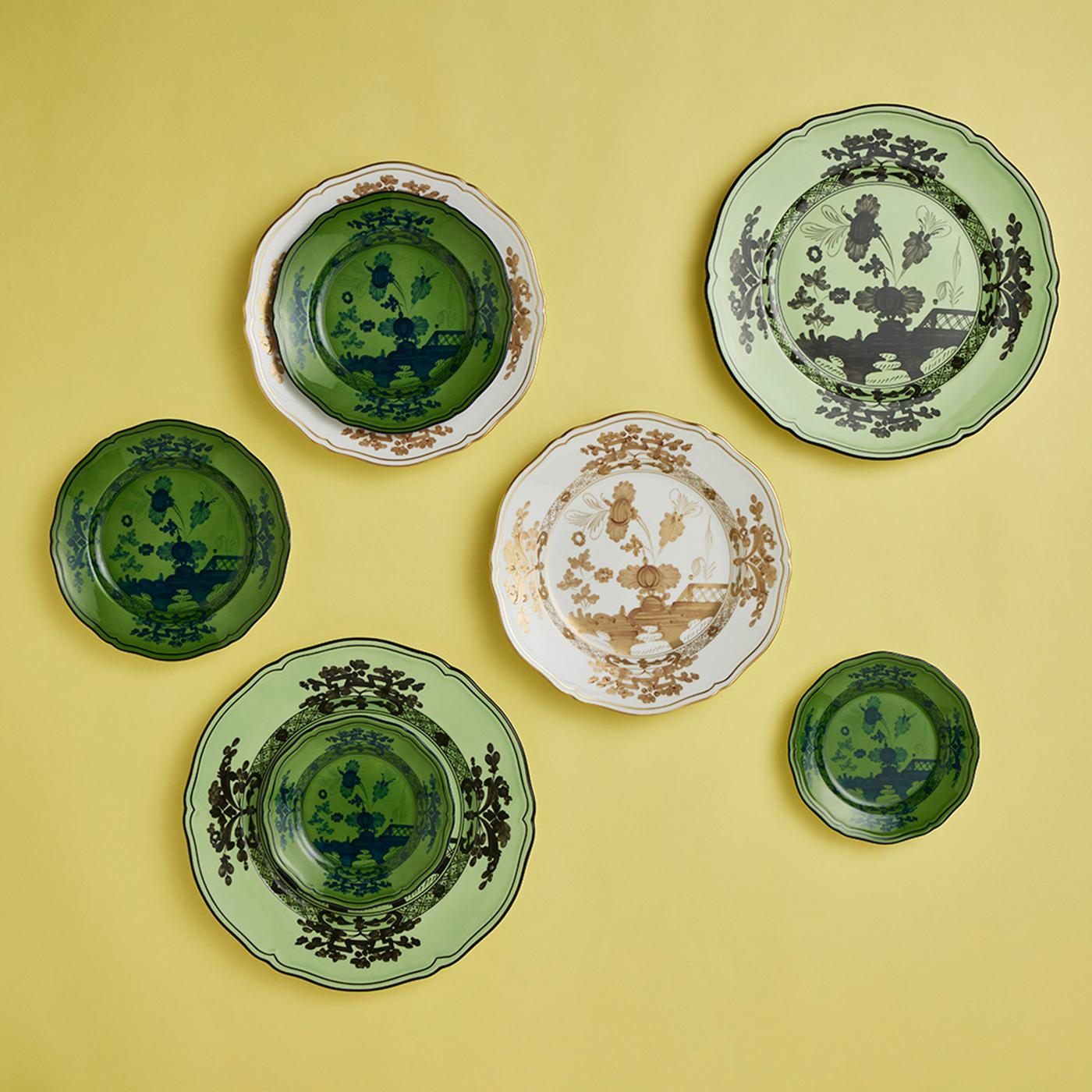 Porcellana Set di 6 piatti da portata Oriente Italiano Malachite di GINORI 1735 in vendita