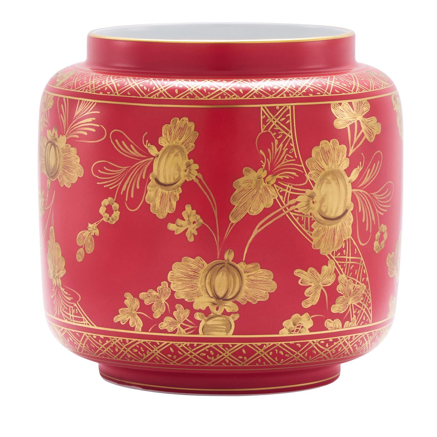 Oriente Italiano Rubrum Vaso Portacandele di GINORI 1735 in vendita 1
