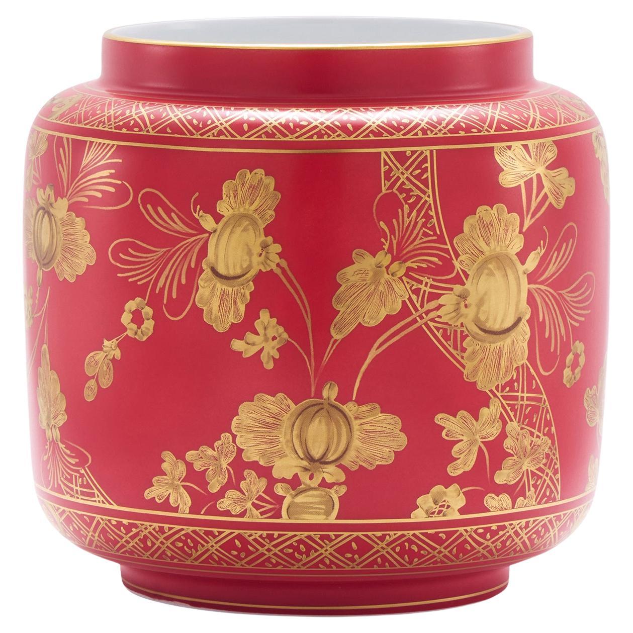 Oriente Italiano Rubrum Candle Holder Vase by GINORI 1735