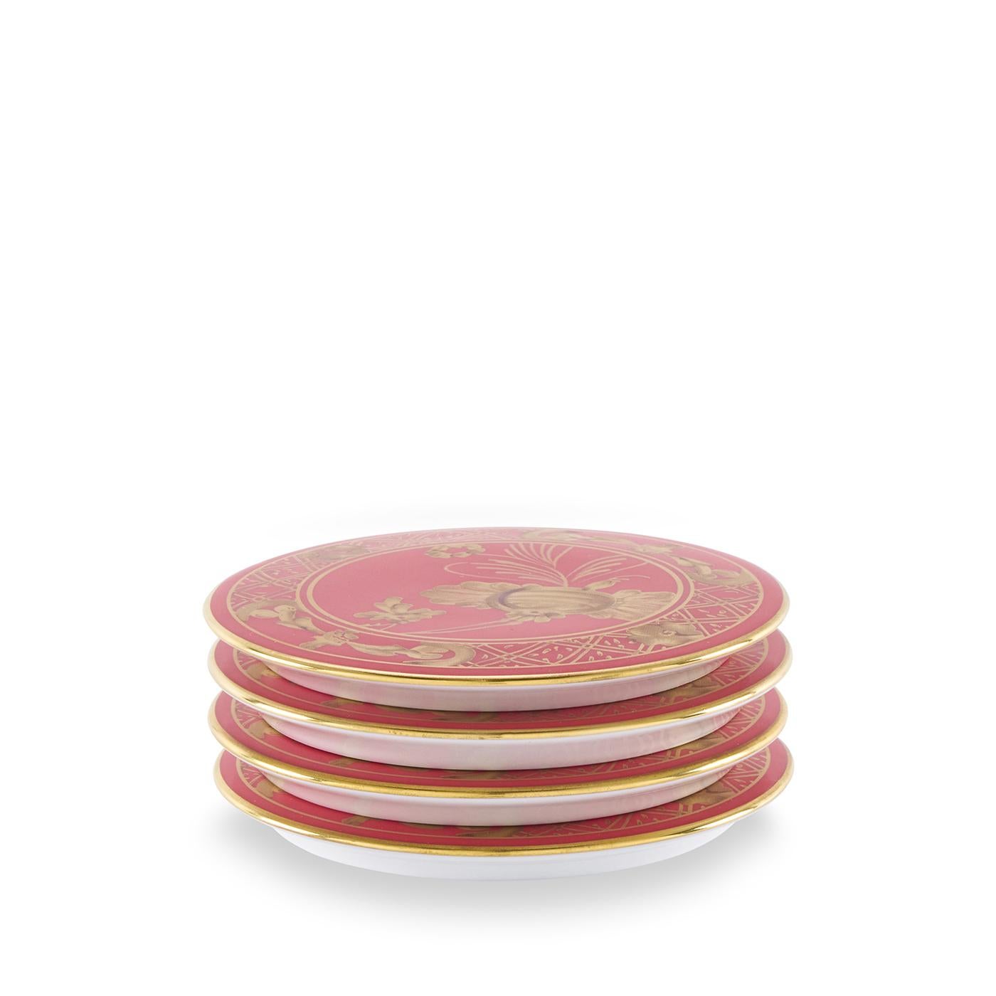 Oriente Italiano Rubrum Juego De 4 Posavasos by GINORI 1735 Siglo XXI y contemporáneo en venta