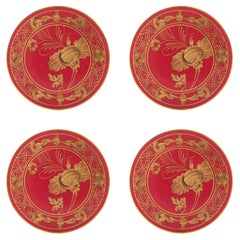 Oriente Italiano Rubrum Set di 4 sottobicchieri di GINORI 1735