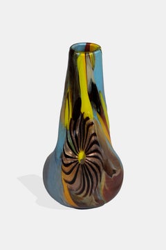 Oriente Series Murano Glass Vase by Vetreria Aureliano Toso, Italy, circa 1950