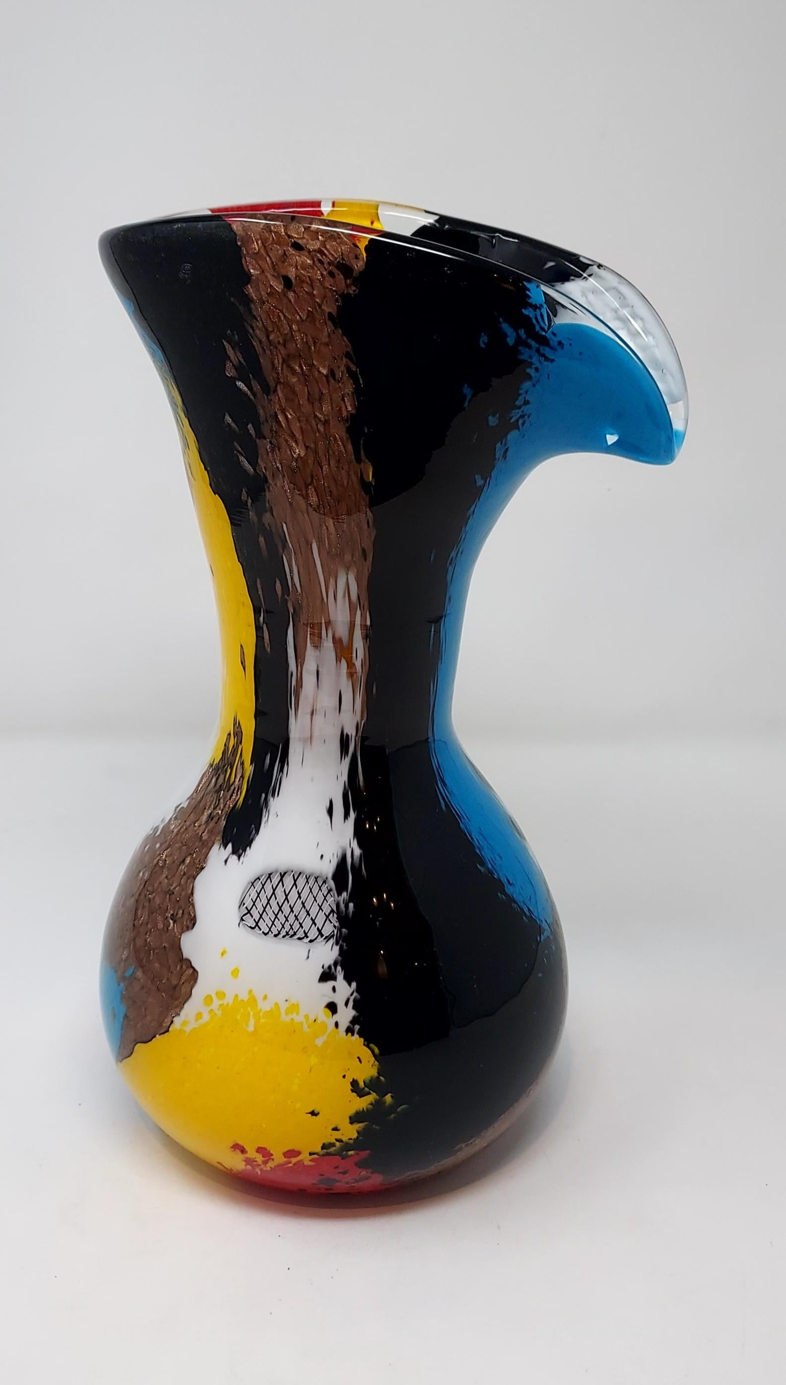 Vase „Oriente“ von Dino Martens für Aureliano Toso (Italienisch) im Angebot