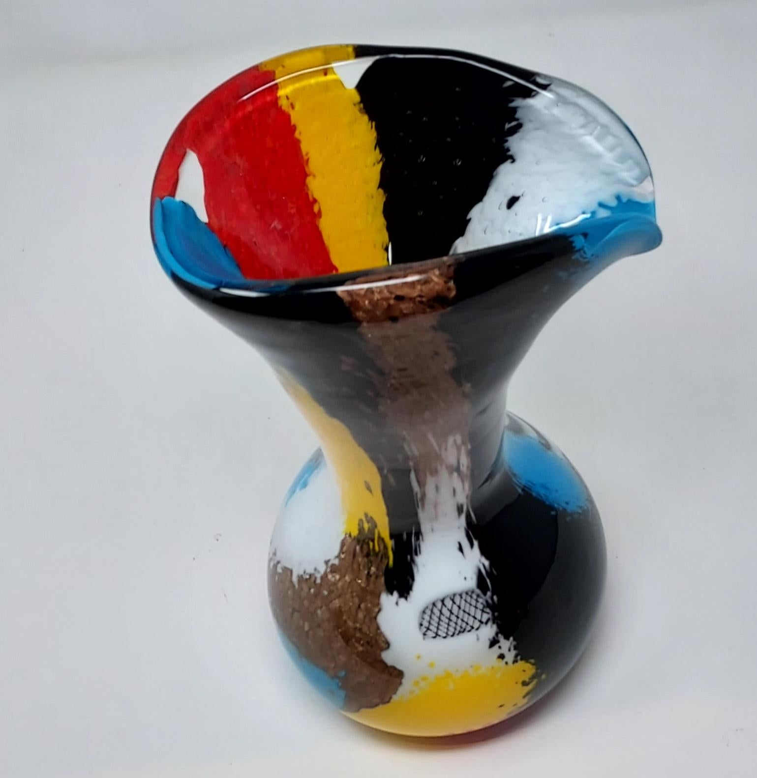 Vase „Oriente“ von Dino Martens für Aureliano Toso (Handgefertigt) im Angebot