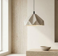Origami Bloom Handcrafted Ceramic Pendant Light - Sculptural Modern Clay Lamp