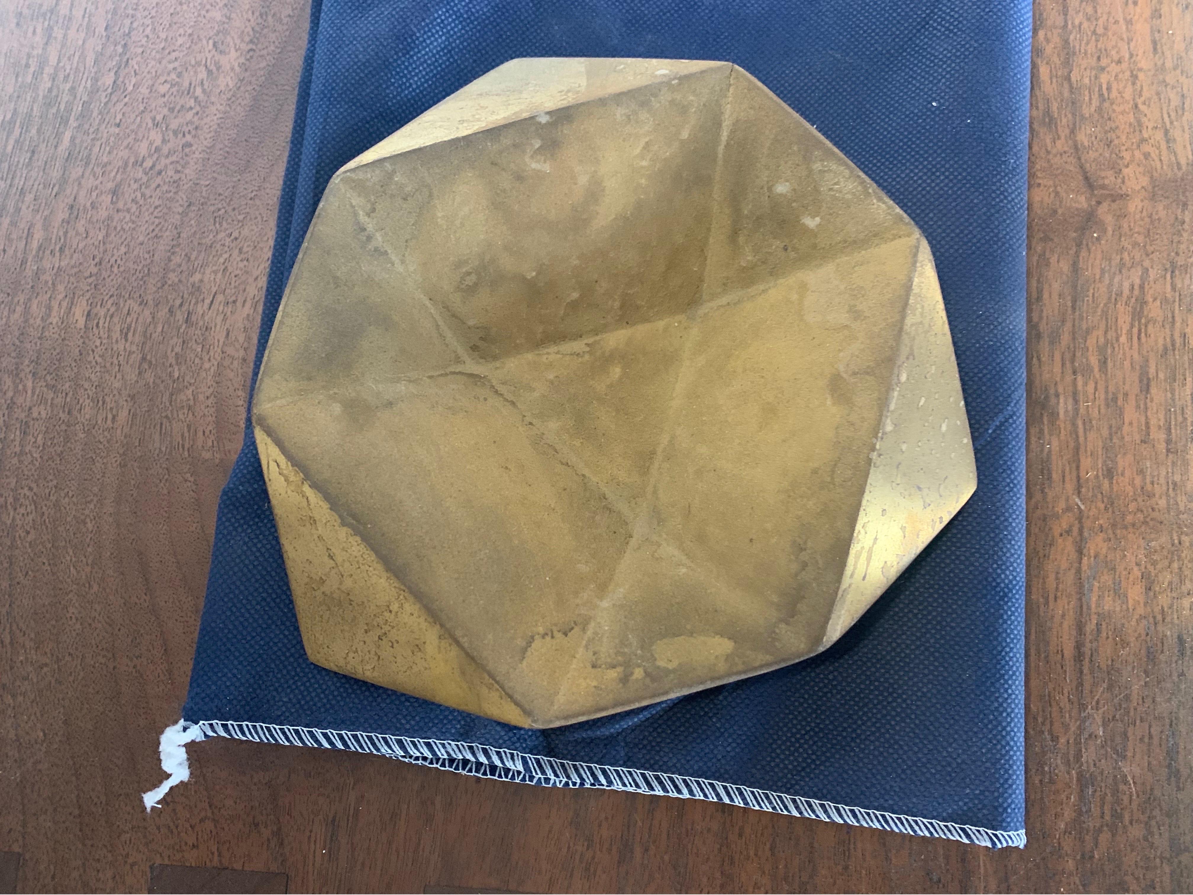 Origami Bowls 'Brass' (sold in sets of three) In New Condition For Sale In Chicago, IL