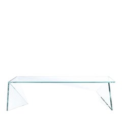 Table basse Origami en verre de cristal par Barberini & Gunnell