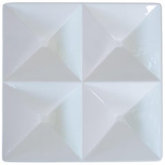 Origami Form Ceramic Tray by Kaj Franck for Arabia
