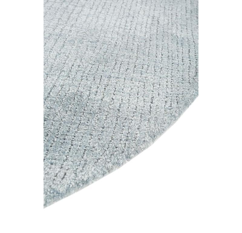 Modern Origami Horizon Ocean Blue & Ocean Blue 113X132 cm Hand Tufted Rug For Sale