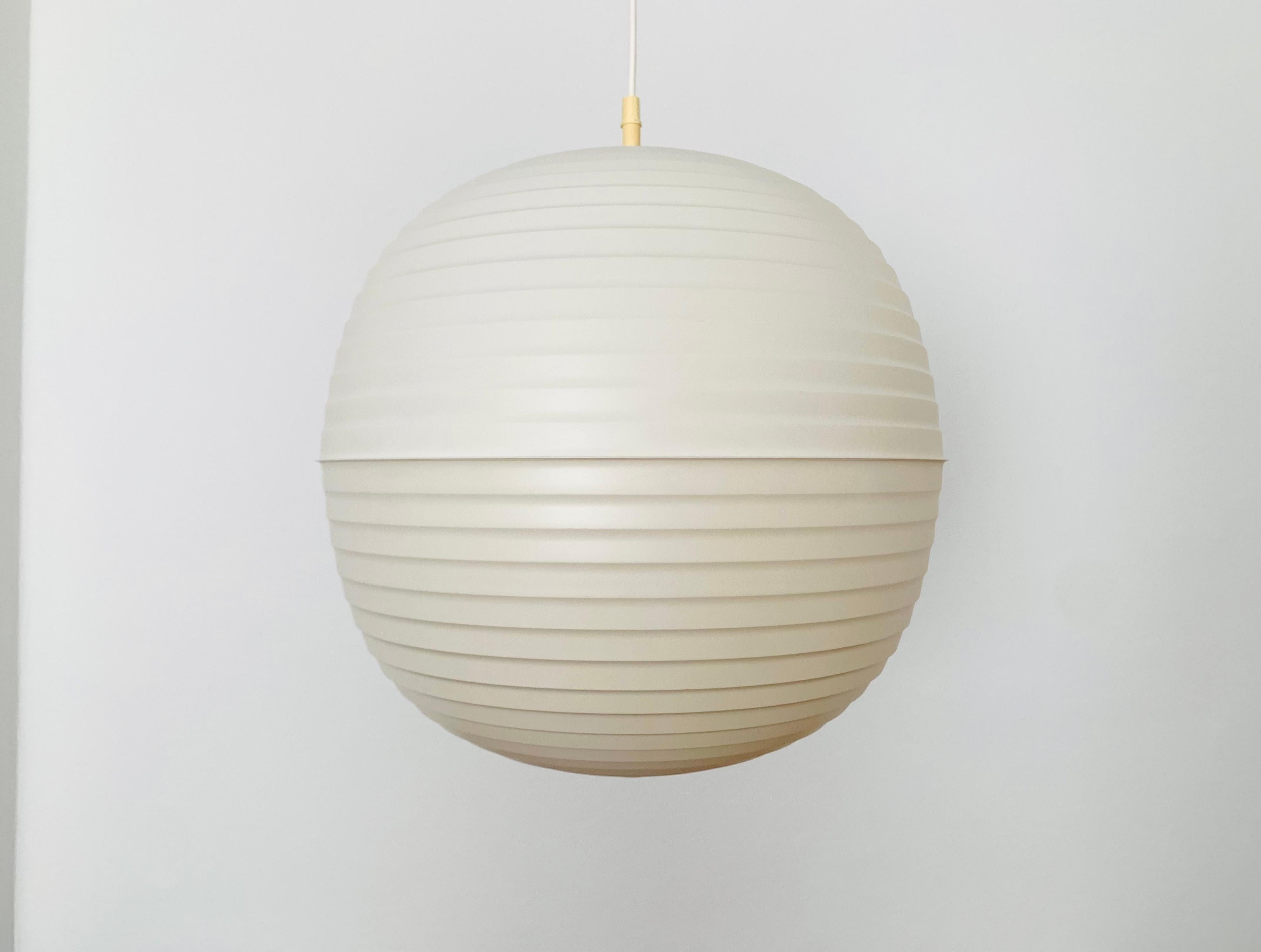 Very nice pendant lamp from the 1960s.
Wonderful and contemporary design.
A highlight for every room.

Manufacturer: Erco
Design: Aloys Gangkofner

Condition:

Very good vintage condition with minimal signs of wear consistent with