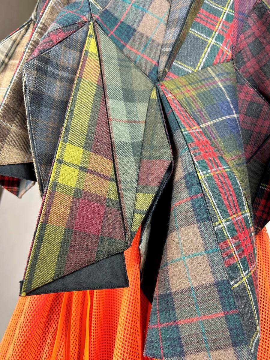 Origami plaid skirt and top by Junya Watanabe/Comme des Garçons Circa 2015 6
