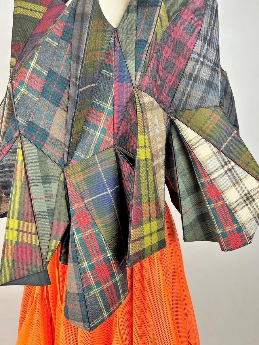 Women's Origami plaid skirt and top by Junya Watanabe/Comme des Garçons Circa 2015
