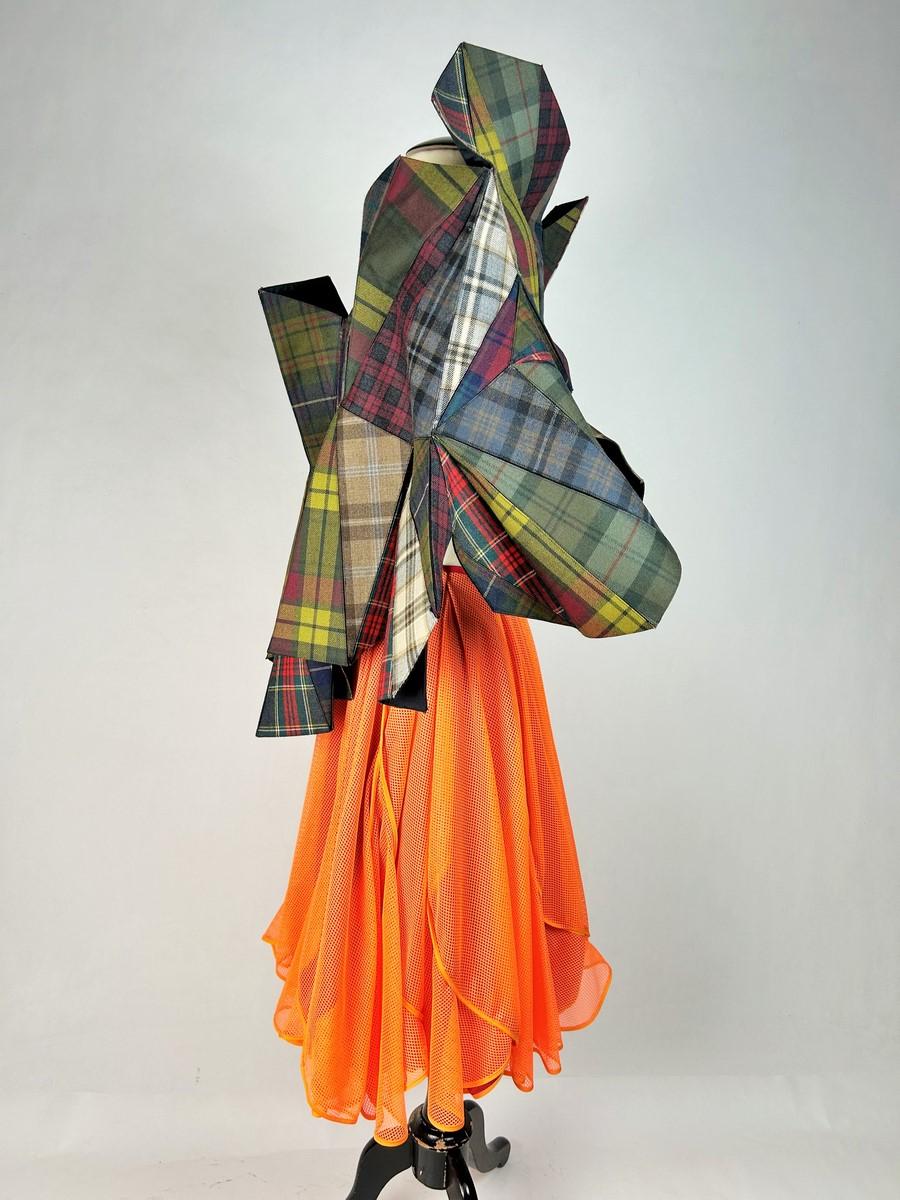 Origami plaid skirt and top by Junya Watanabe/Comme des Garçons Circa 2015 1
