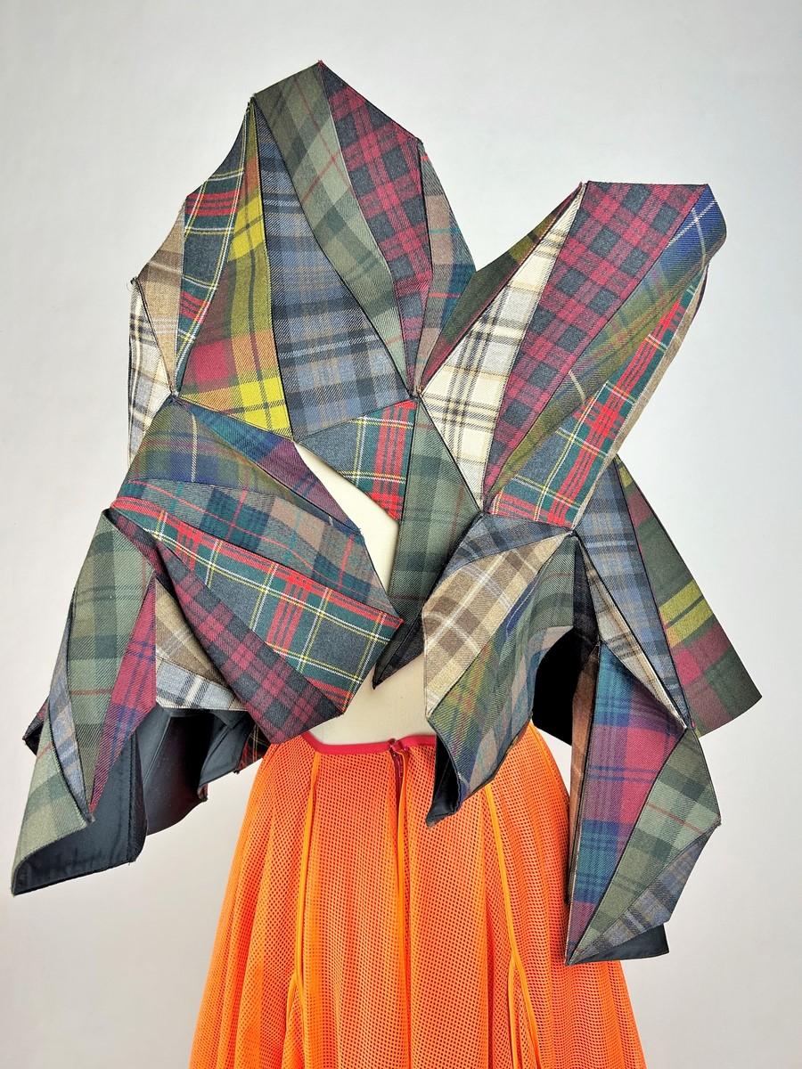 Origami plaid skirt and top by Junya Watanabe/Comme des Garçons Circa 2015 3