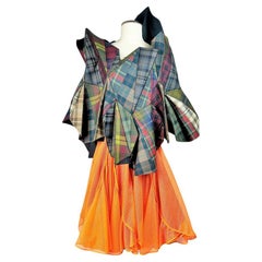 Origami plaid skirt and top by Junya Watanabe/Comme des Garçons Circa 2015