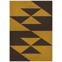Origami Rug in Hand Tufted Wool and Botanical Silk by Rug'Society