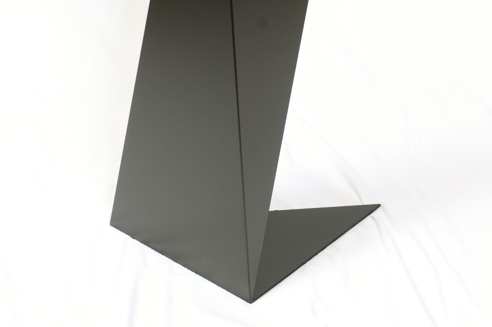 Origami Style Steel Pedestal Stand, Black Finish 7