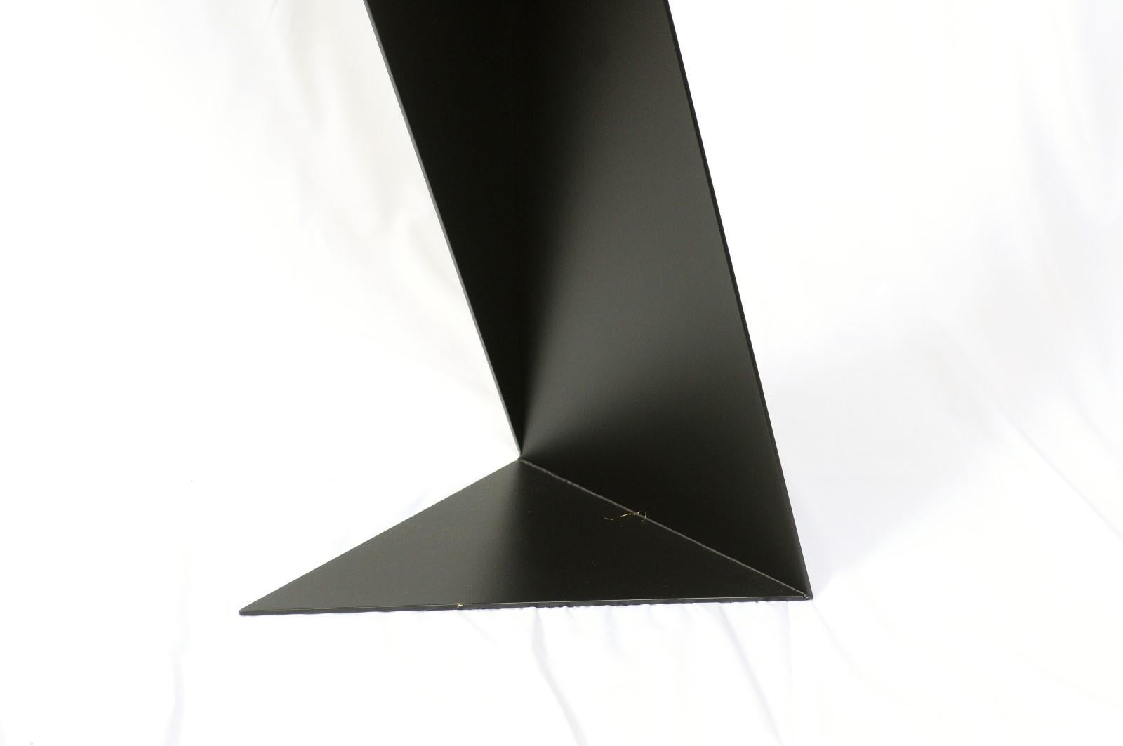 Origami Style Steel Pedestal Stand, Black Finish 9