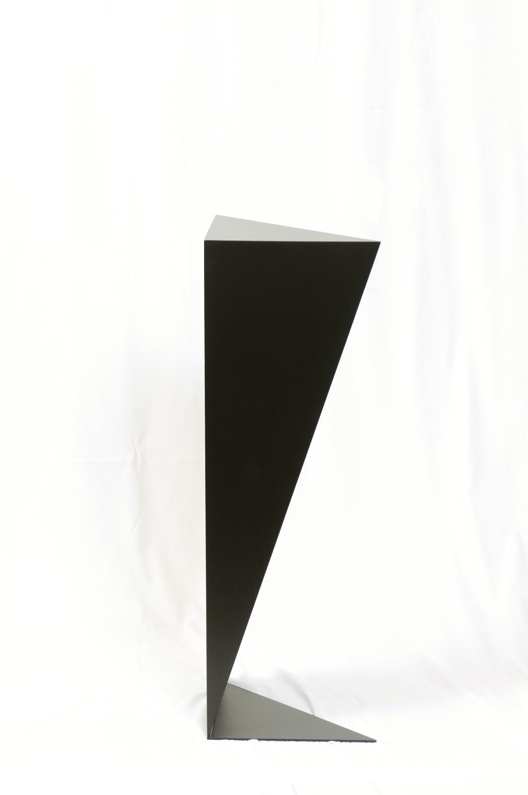 Origami Style Steel Pedestal Stand, Black Finish 5