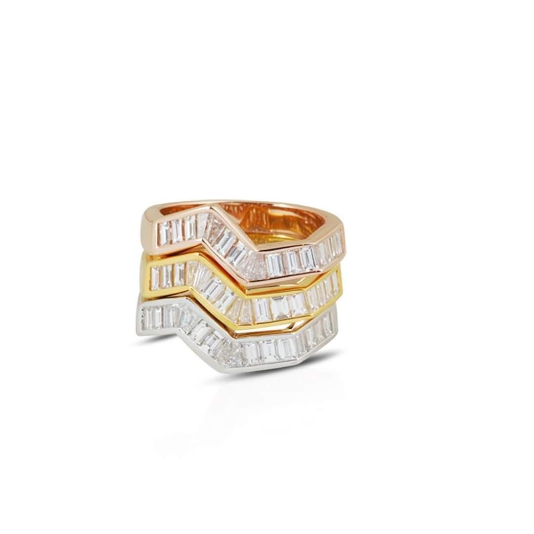 Origami Ziggy Diamond Ring 18K Gold

Width: 1.6 cm
Length: 1.8 cm

The ancient Japanese tradition of paper folding has inspired the form and elements of this modern collection. With a series of folds and pleats, each piece reveals a distinctively
