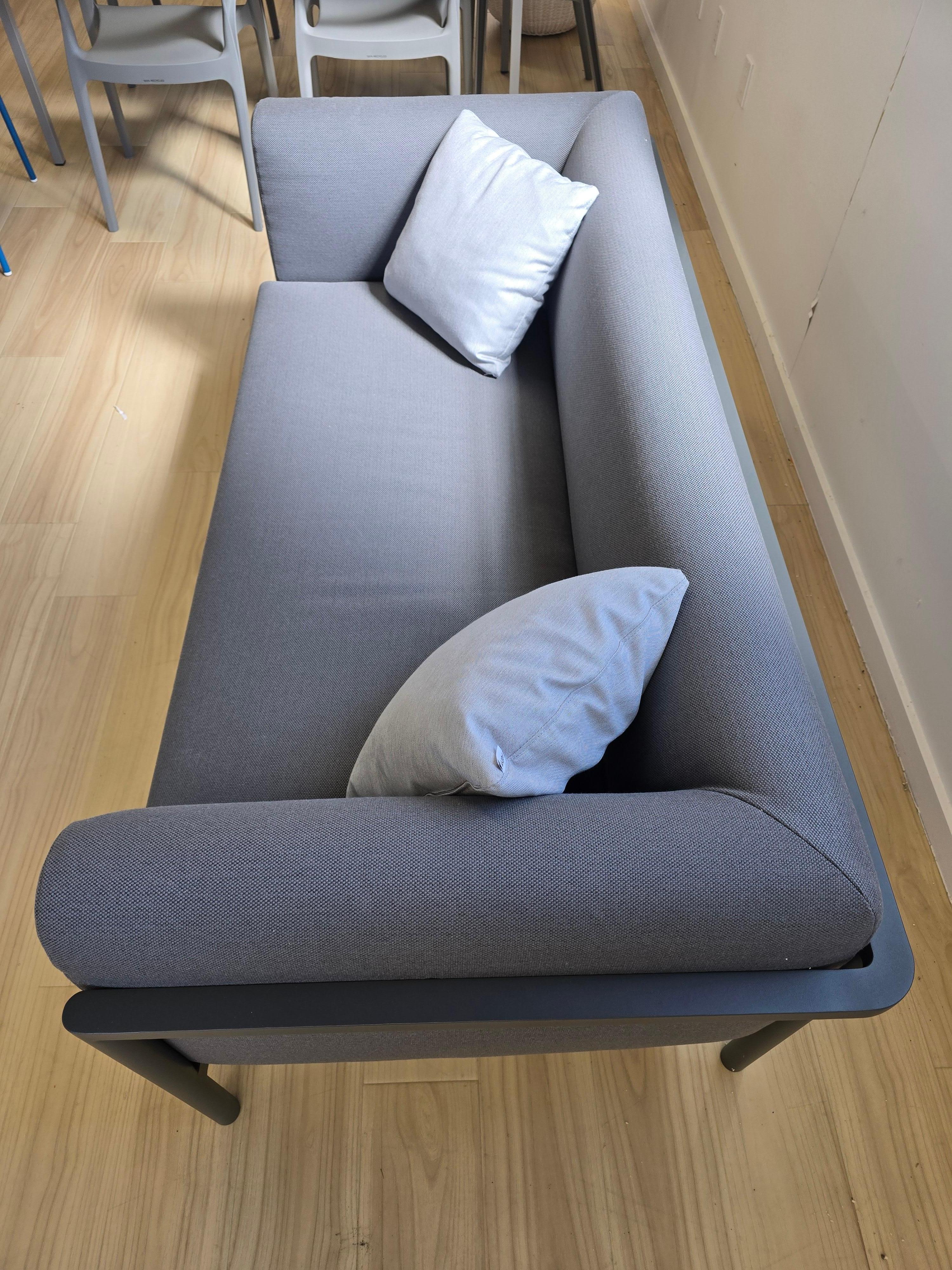 Aluminum Origin 2 Seater Sofa by Point1920 For Sale
