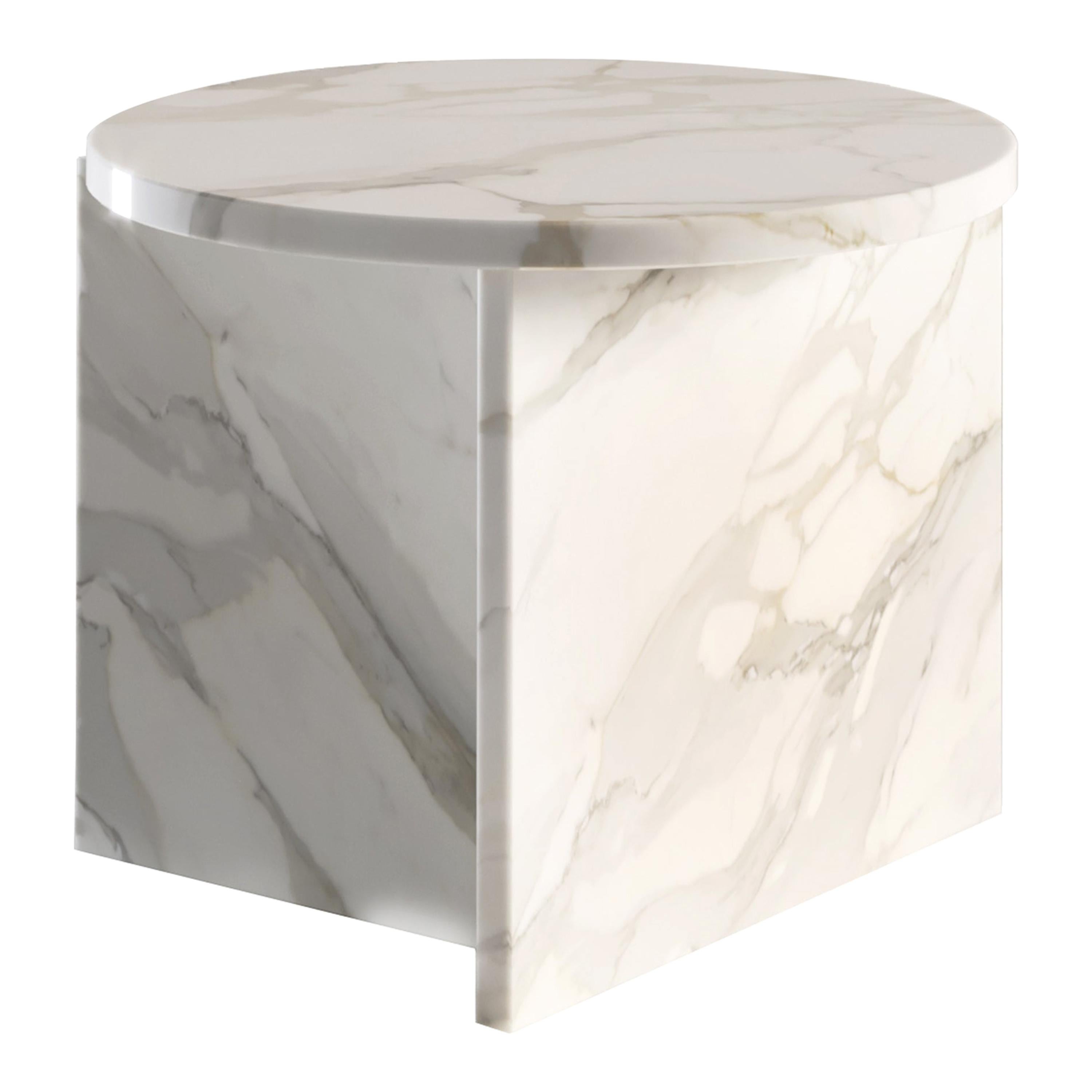 Origin Contemporary Side Table in Marble by Secolo