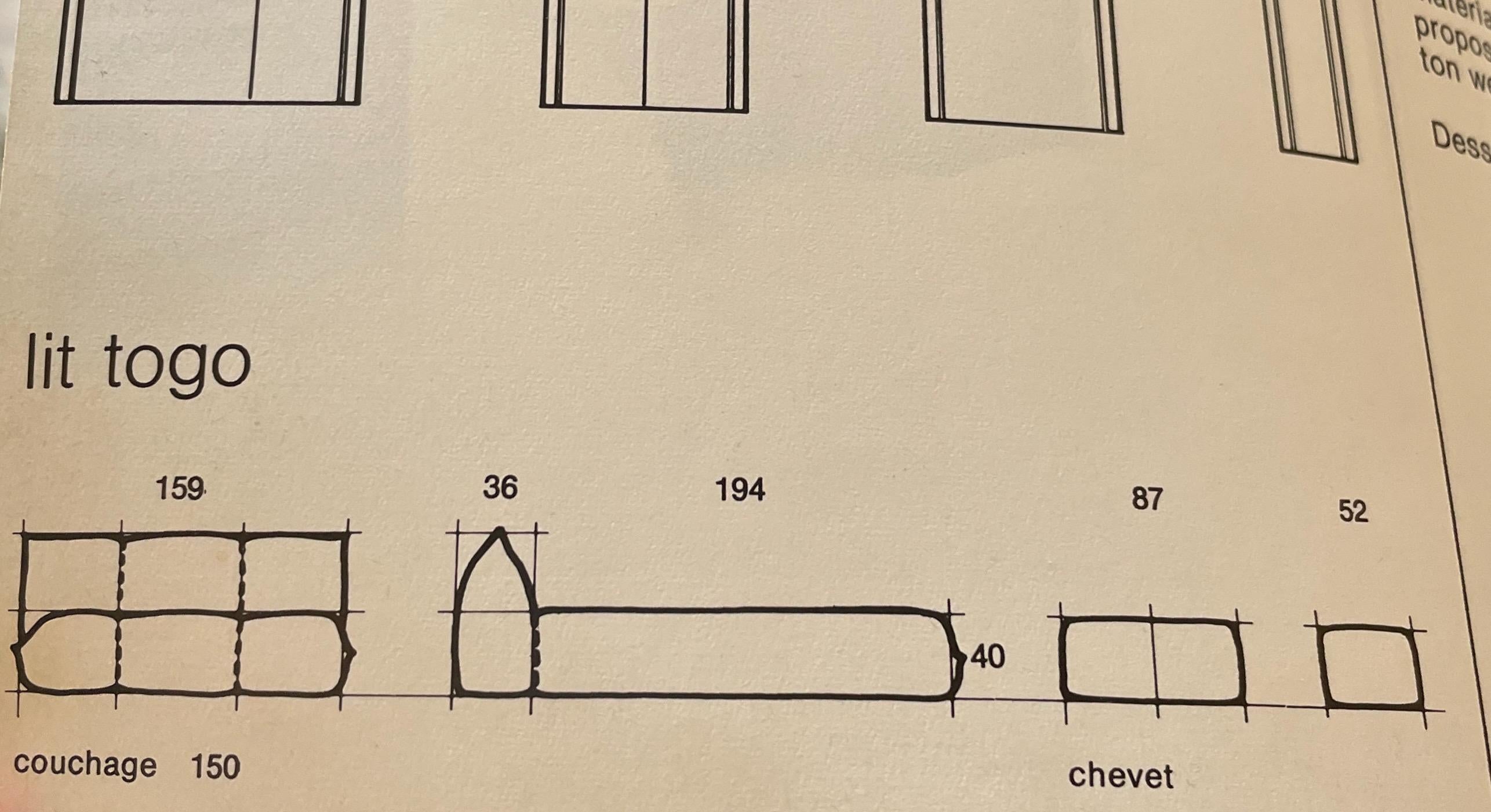 Original cama Togo de terciopelo verde de Michel Ducaroy para Ligne Roset, Francia, años 70 13