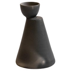 Herkunft Made Charred Vase Kegel 