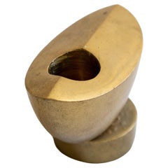 Origin Made Poise Candle Holder Horizontal in Solid Brass (Bougeoir horizontal en laiton massif)