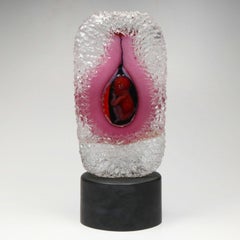 "Origin of Life" – Murano Glass Fetus Sculpture by Pino Signoretto, Italy 1990's